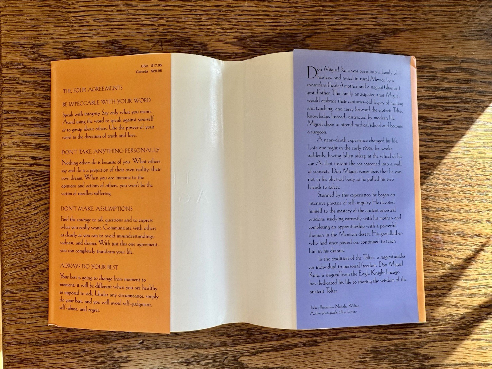 The Four Agreements by Don Miguel Ruiz, 1st Edition, 1st Pr. HC