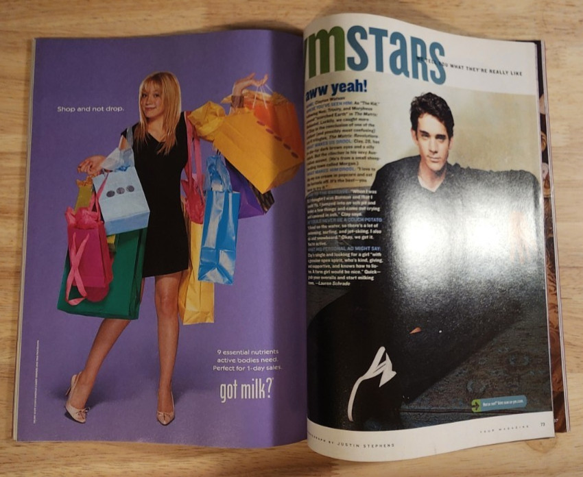 YM Magazine THE OC DECEMBER 2003 Mischa Barton Adam Brody Benjamin McKenzie