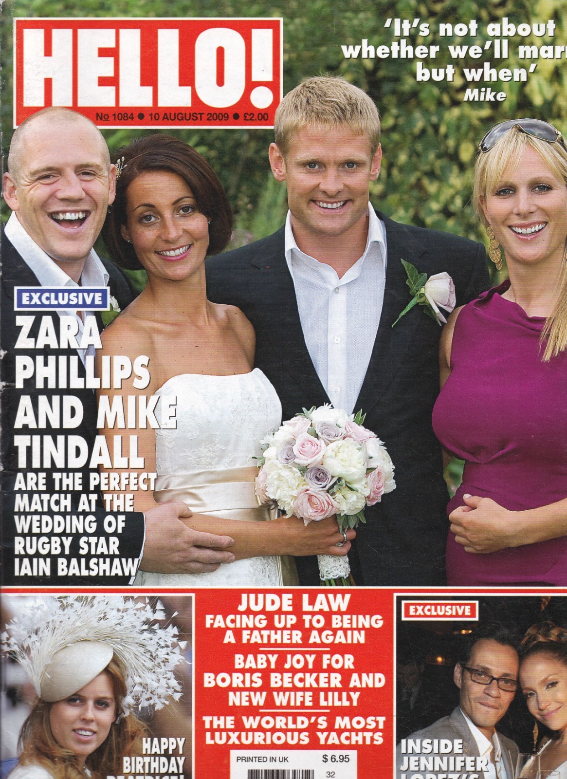 Hello Magazine Zara Phillips Mike Tindall Wedding Jennifer Lopez 2009