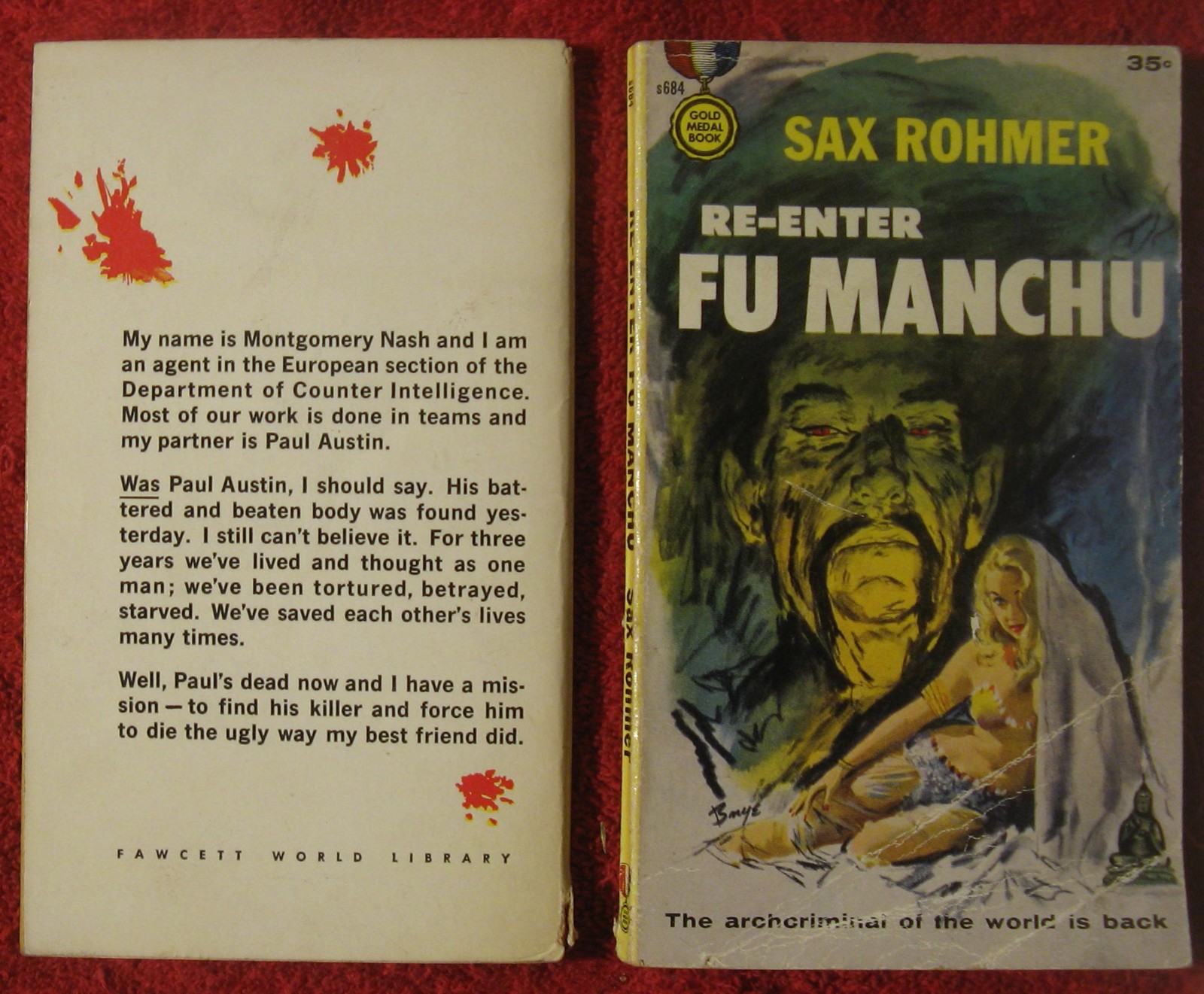 Lot of 17 vintage GOLD MEDAL paperbacks; © 1950s – early 1960s: