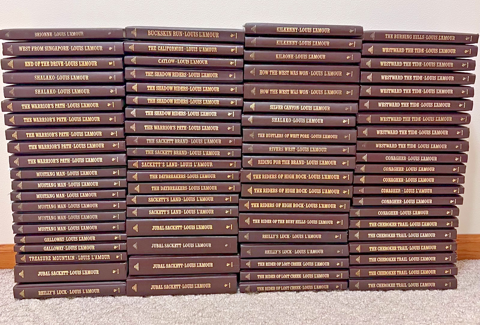 Louis L’Amour Leatherette Western Books-Choose Your Title-Drop Down Menu