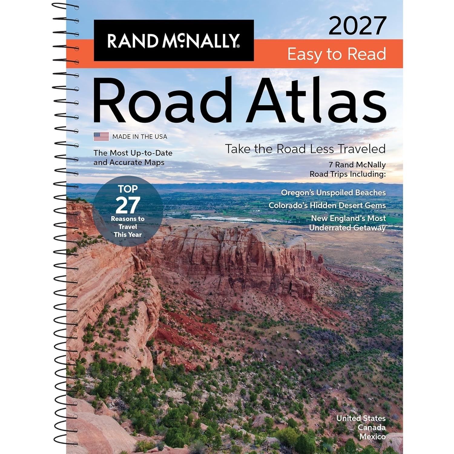 Rand McNally 2027 Easy to Read Midsize Road Atlas by Rand McNally