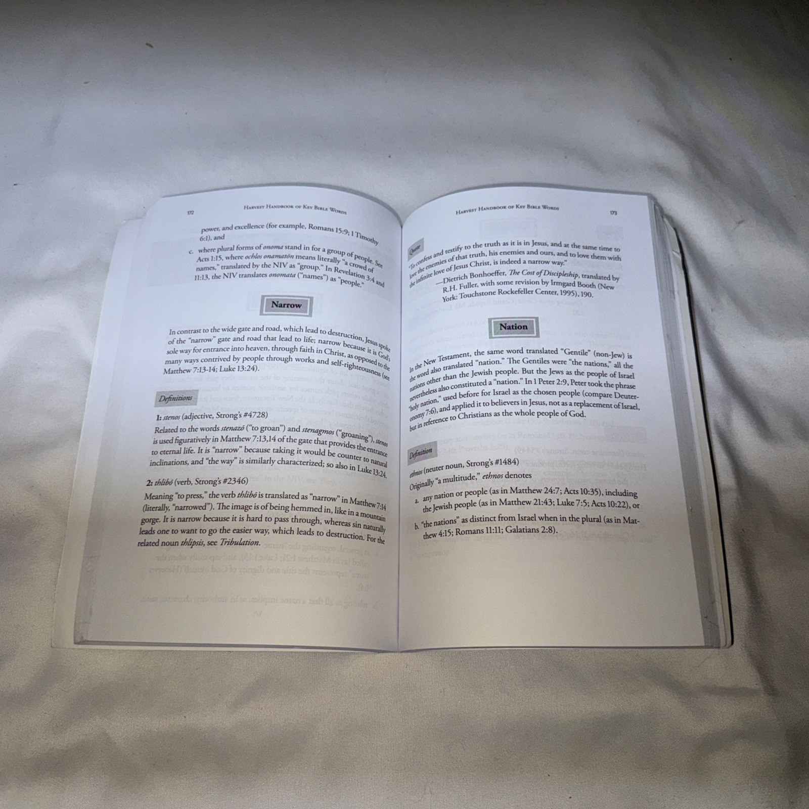 Harvest Handbook of Key Bible Words New Testament : Understand Their Original…