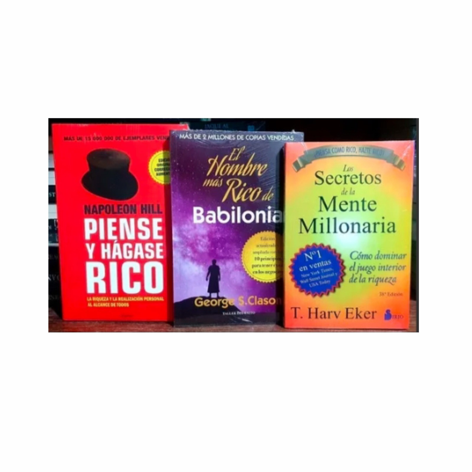 Pack Secretos Mente Millonaria + Piense Hagase Rico + Hombre Rico Babilonia