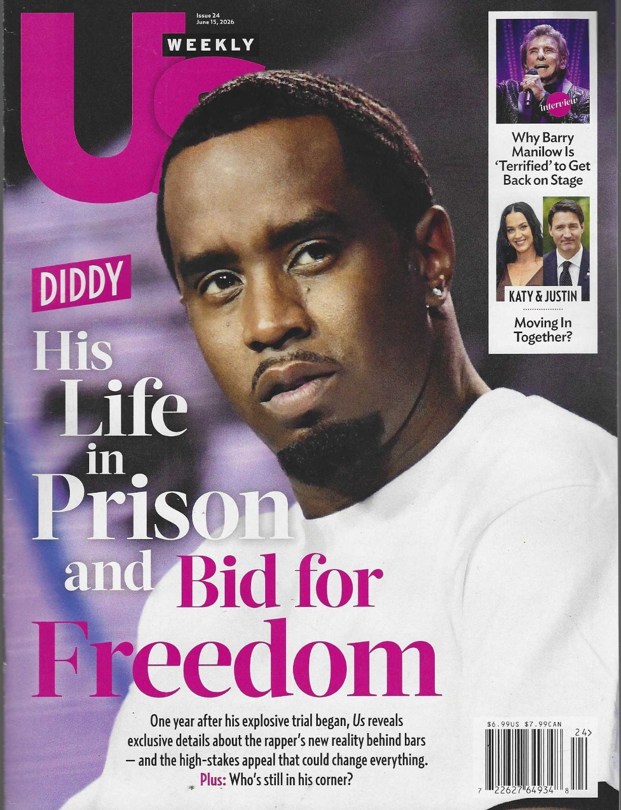 US Weekly Magazine June 15th 2026: Diddy, His life in Prison