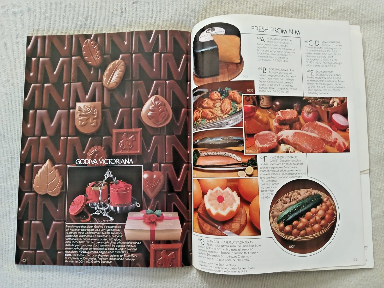 Vintage Neiman Marcus Department Store Christmas Book 1975 Catalog w/ Order Form