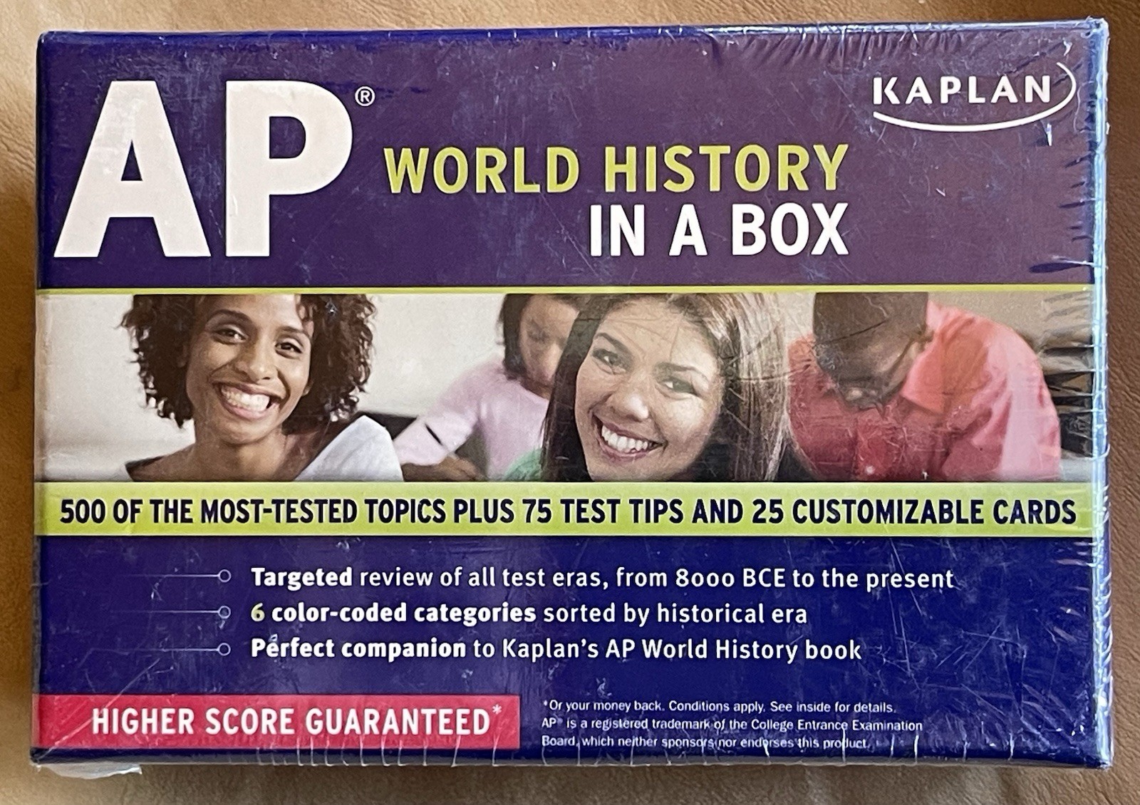 KAPLAN: AP WORLD HISTORY IN A BOX, Kaplan Publishing, NEW