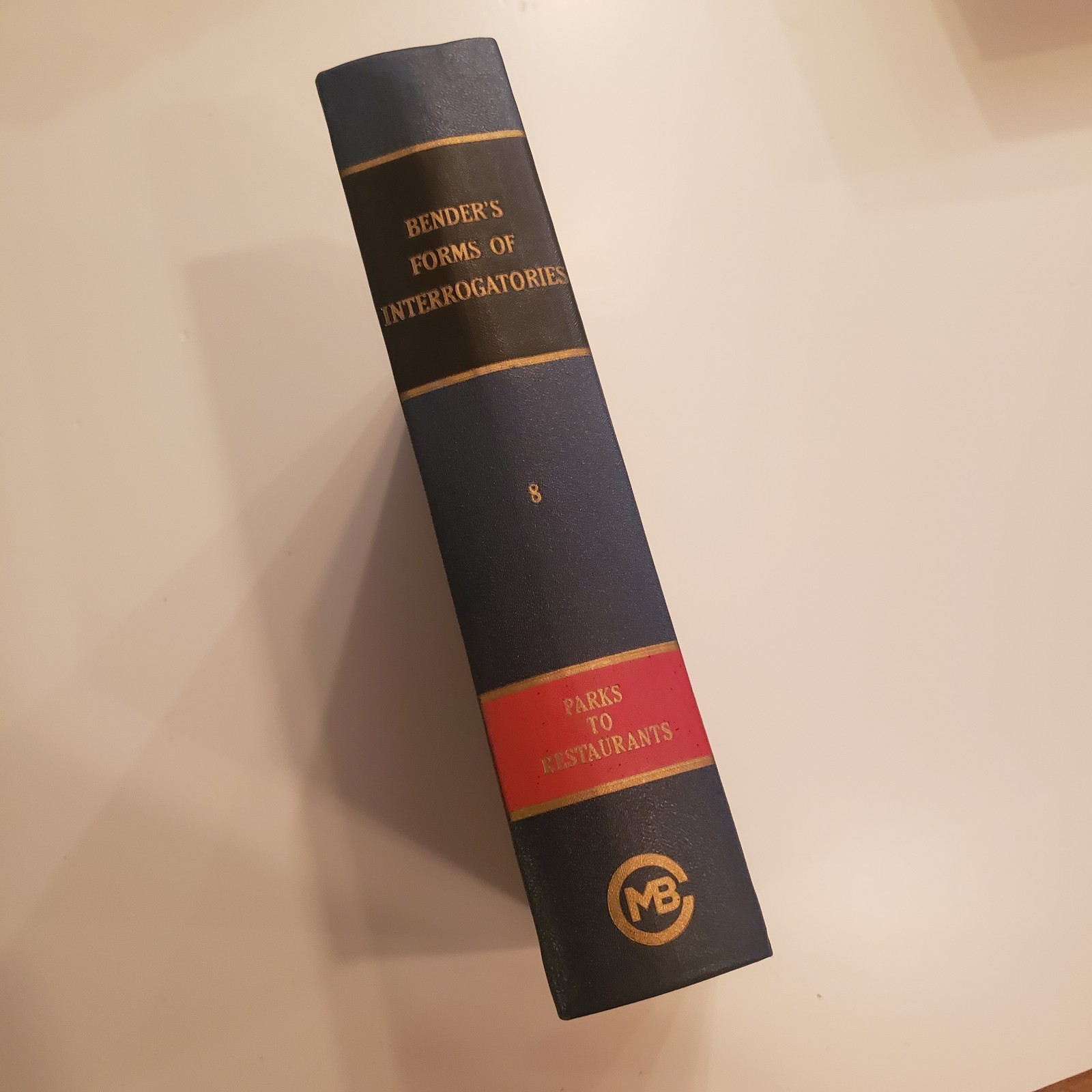 Volume 8 VTG Benders Forms of Interrogatories Supplements Law Statute Reference