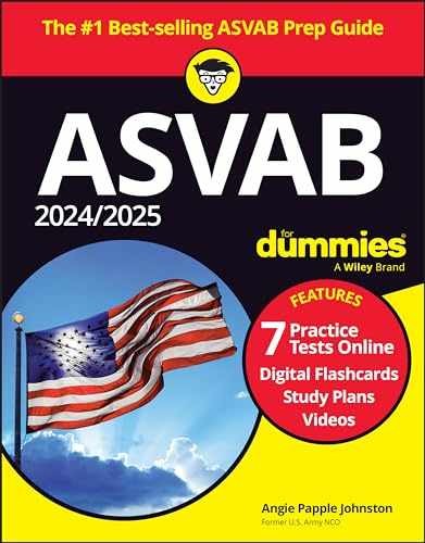 2024/2025 ASVAB For Dummies: – Paperback, by Papple Johnston Angie – Very Good o