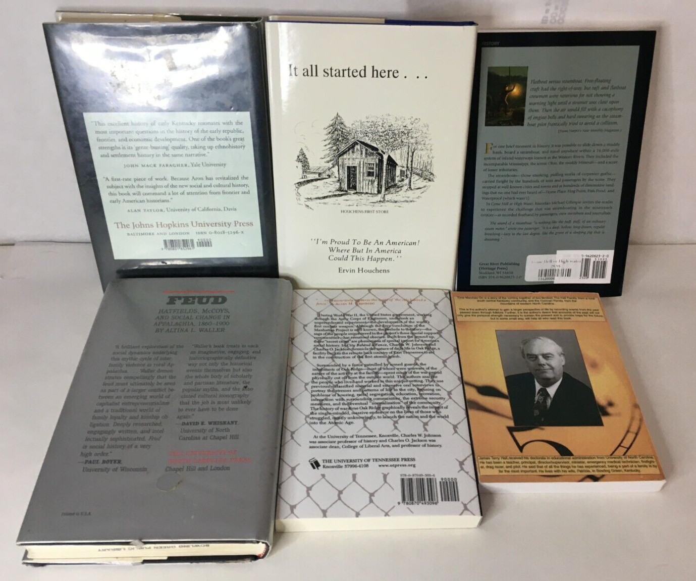 Book Lot of 6 – Regional American History – Kentucky Tennessee Mississppi Ohio