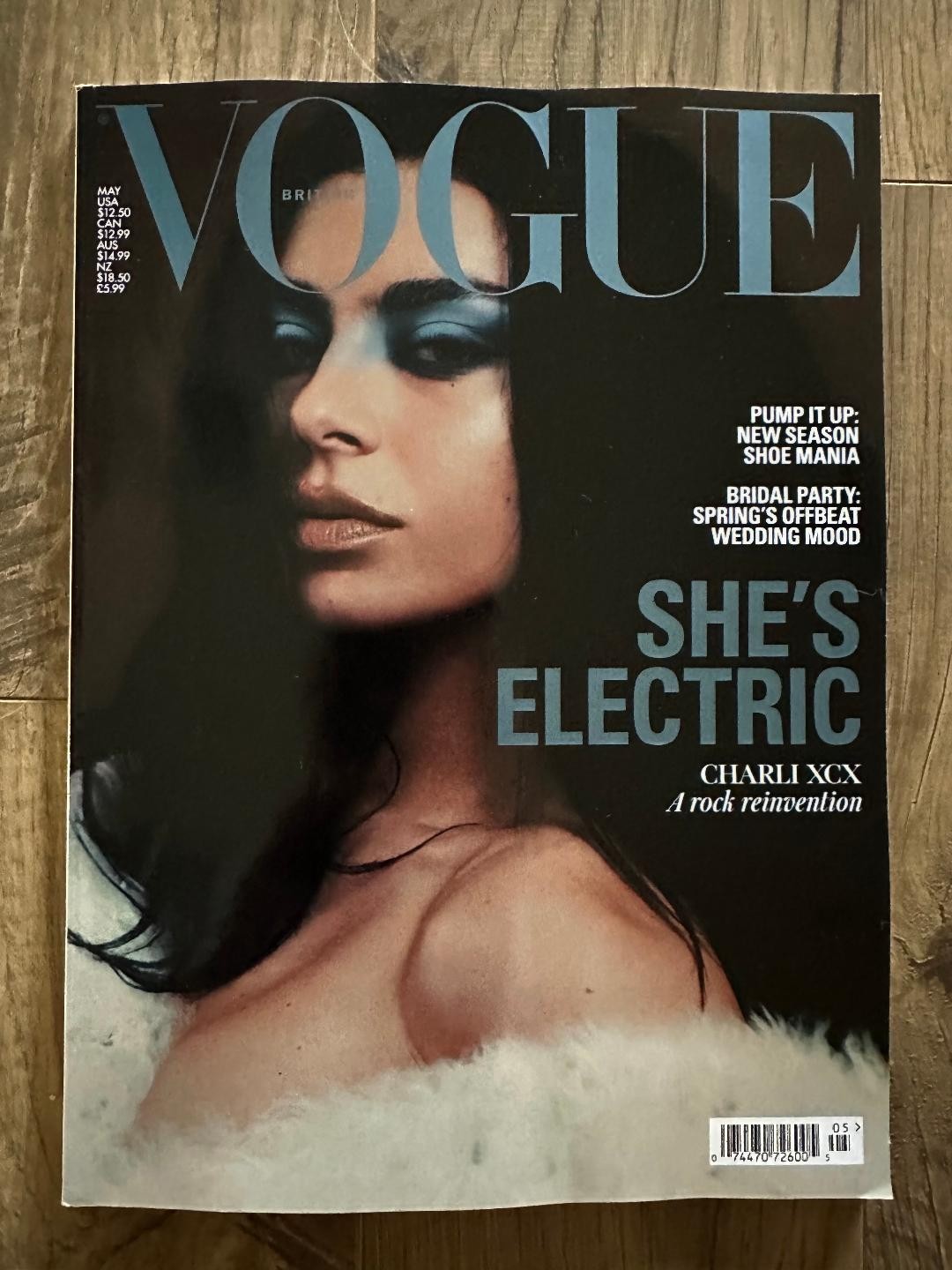 CHARLI XCX She’s Electric ROCK REINVENTION Vogue Magazine May 2026 BRITISH EDIT