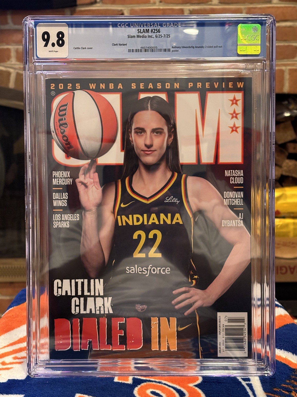 Top Pop CGC 9.8 – Caitlin Clark “Dialed In” SLAM Magazine #256, 6/25-7/25