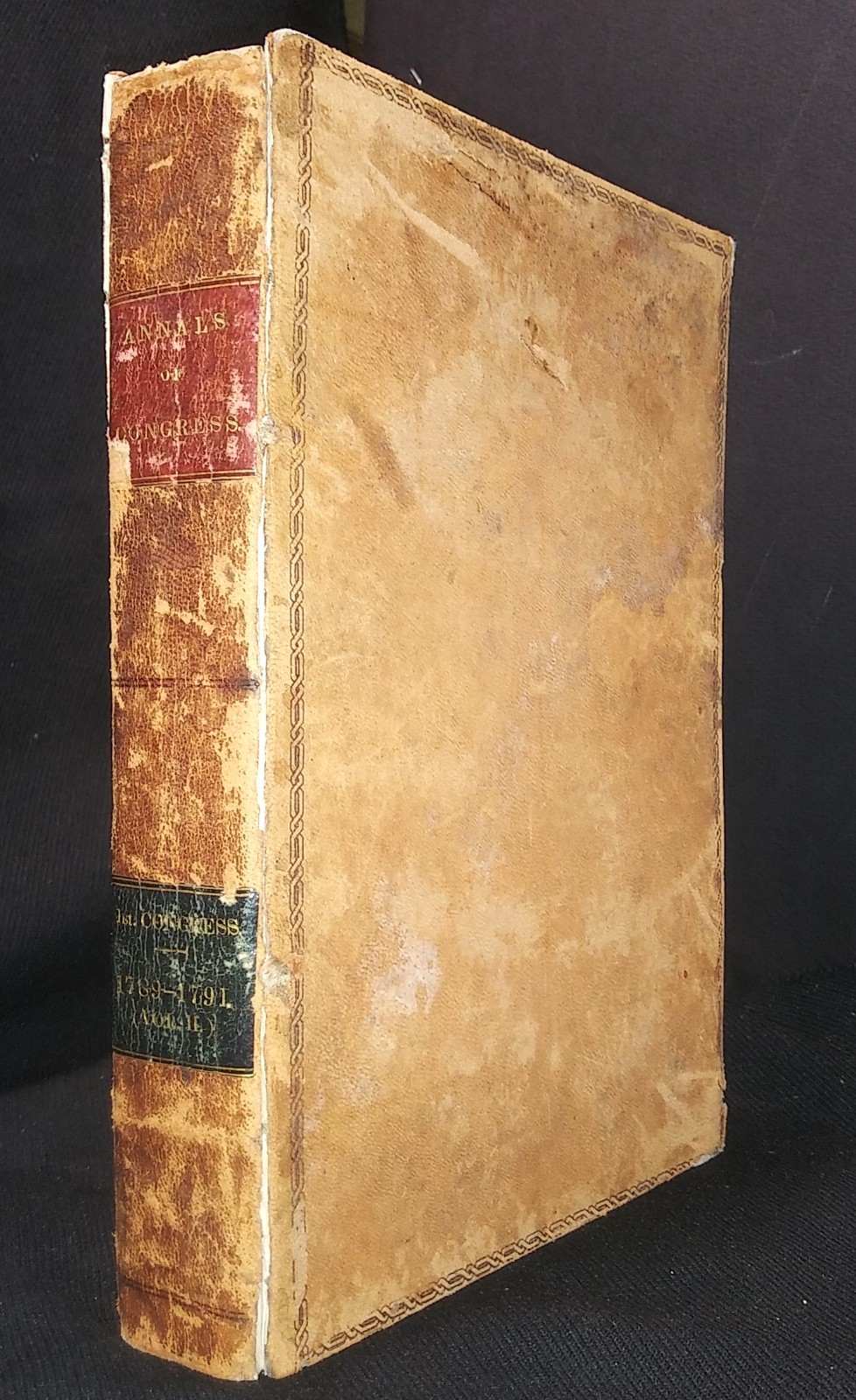 Antiquarian US history ANNALS OF CONGRESS Gales V 2 FIRST CONGRESS 1789-91 1834