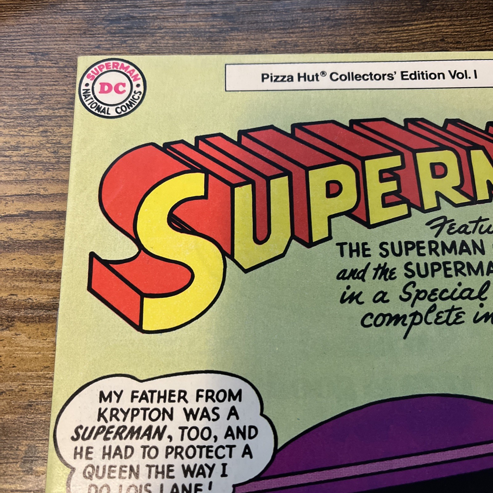 Superman #113 Vintage DC Comic May 1957 Bagged And Boarded Pizza Hut Collectors