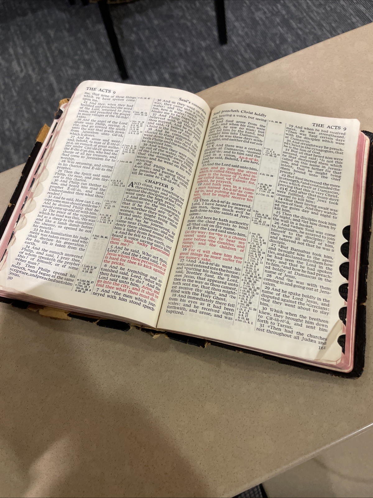 The Holy Bible King James Version Red Letter Concordance Harper & Brothers 1951