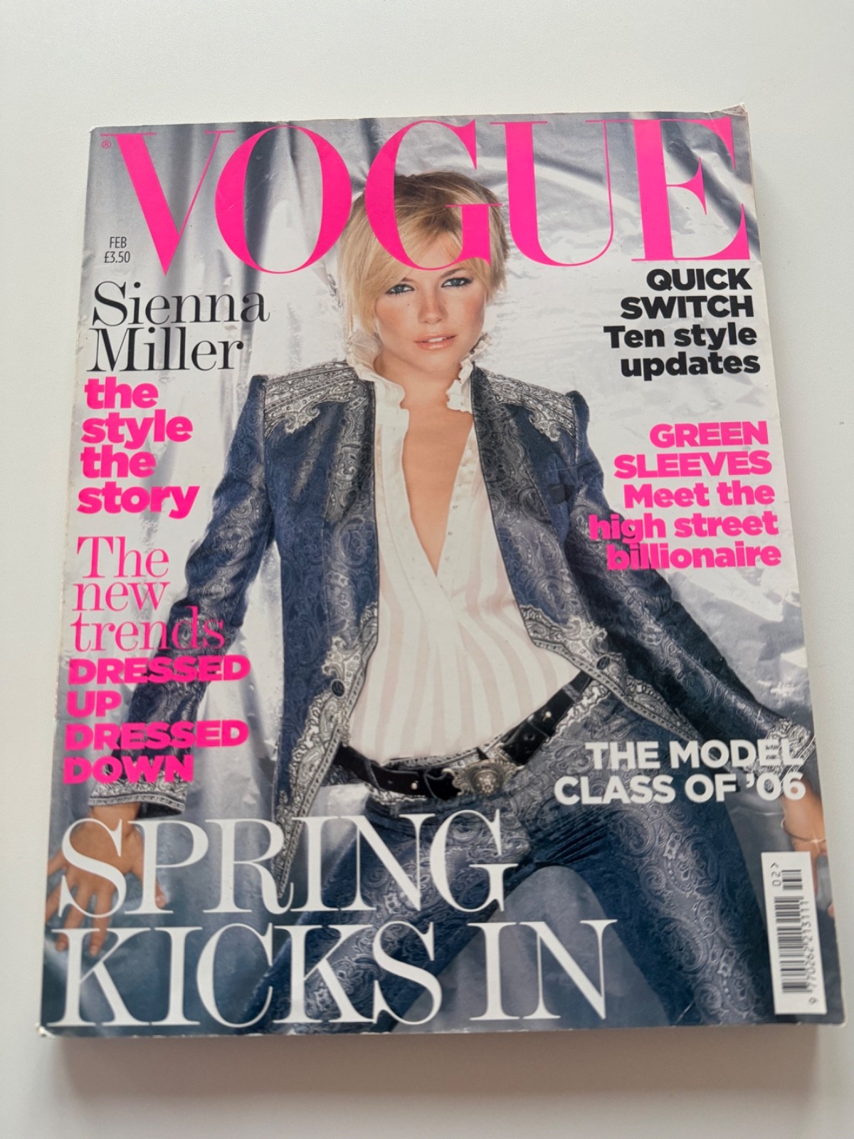 UK Vogue Magazine – February 2006 – Sienna Miller Cover
