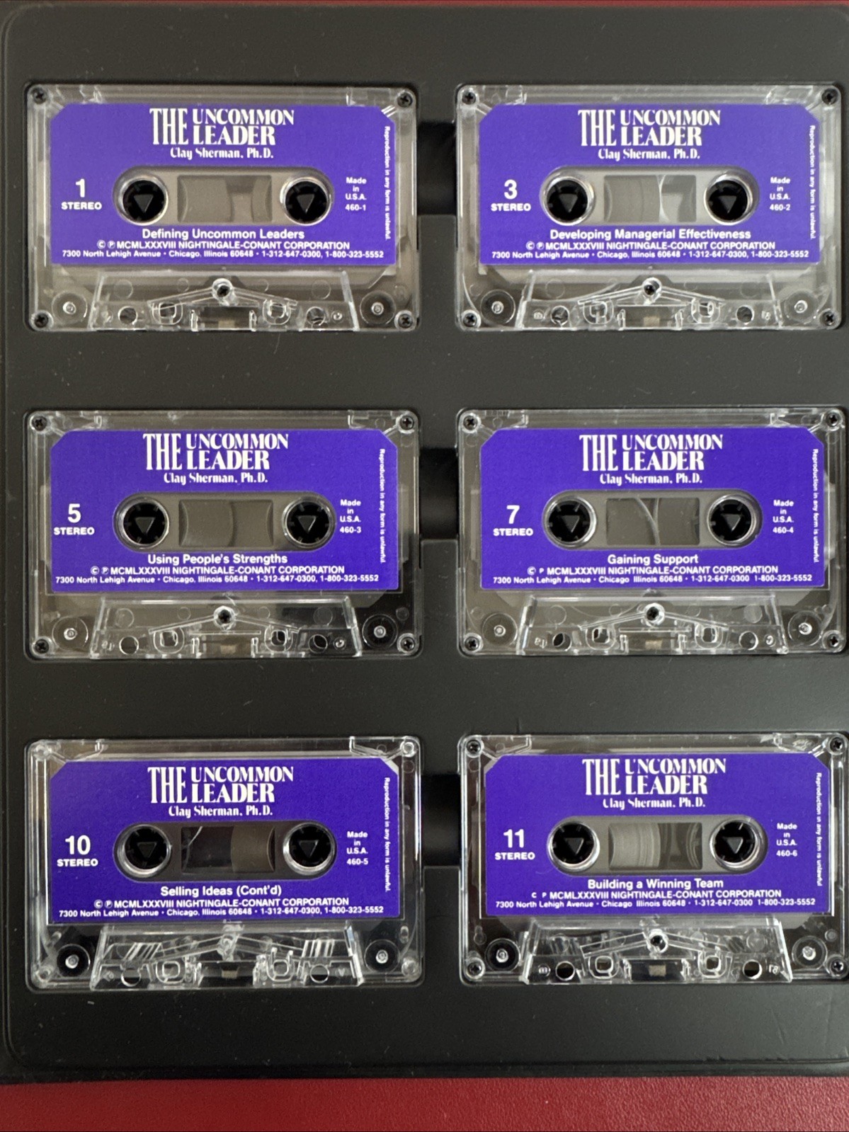 The Uncommon Leader, How To Build And Manage A Winning Team, 6 Cassettes w Guide