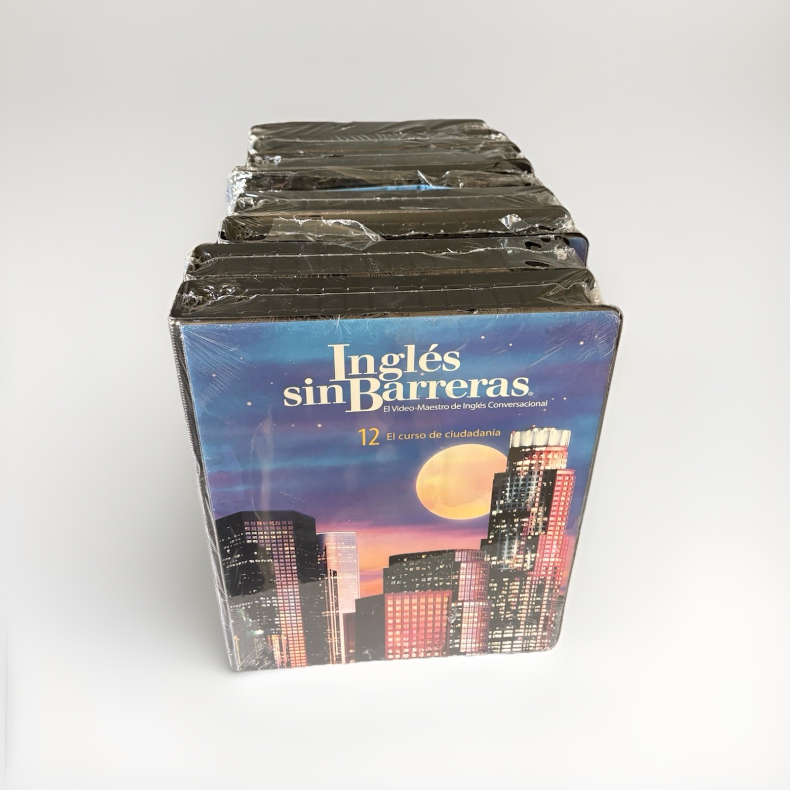 Ingles sin Barreras Coursebook DVD Set Volumes 4,6-12 Bilingual English Spanish