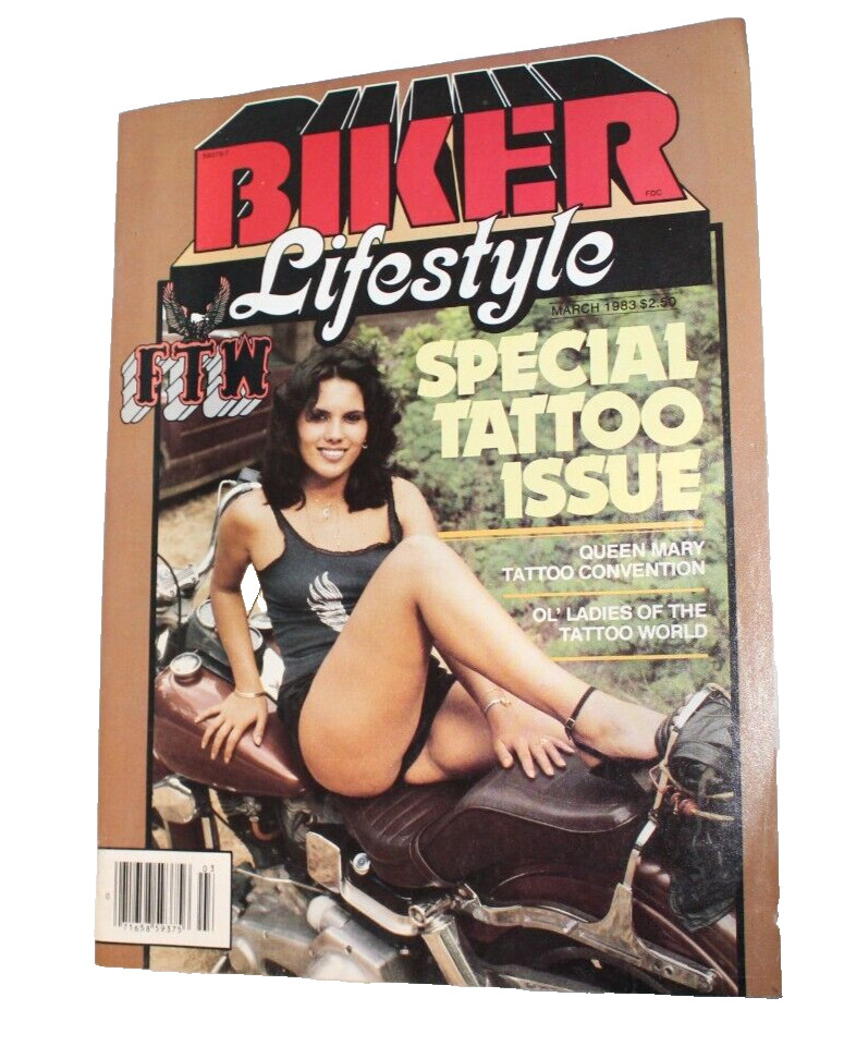 Biker Lifestyle Motorcycle Magazine March 1983 Tattoo Issue Queen Mary