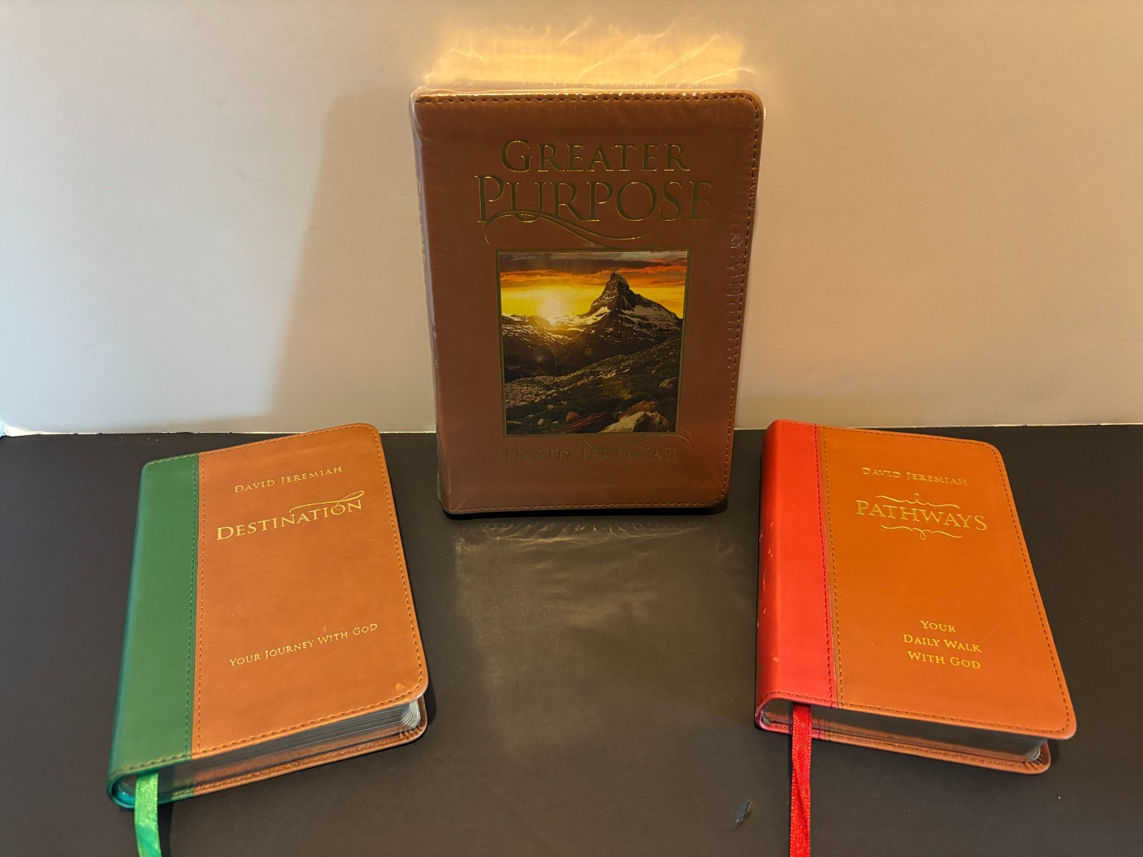 Lot of 3 David Jeremiah Daily Devotionals-Destination, Greater Purpose, Pathways