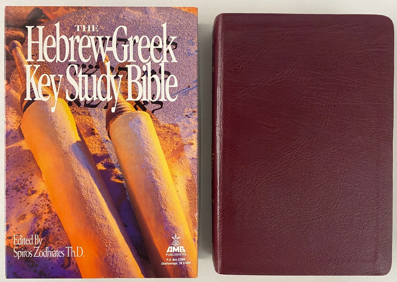 Spiros Zodhiates KJV HEBREW-GREEK KEY WORD STUDY BIBLE 1994 Genuine Leather
