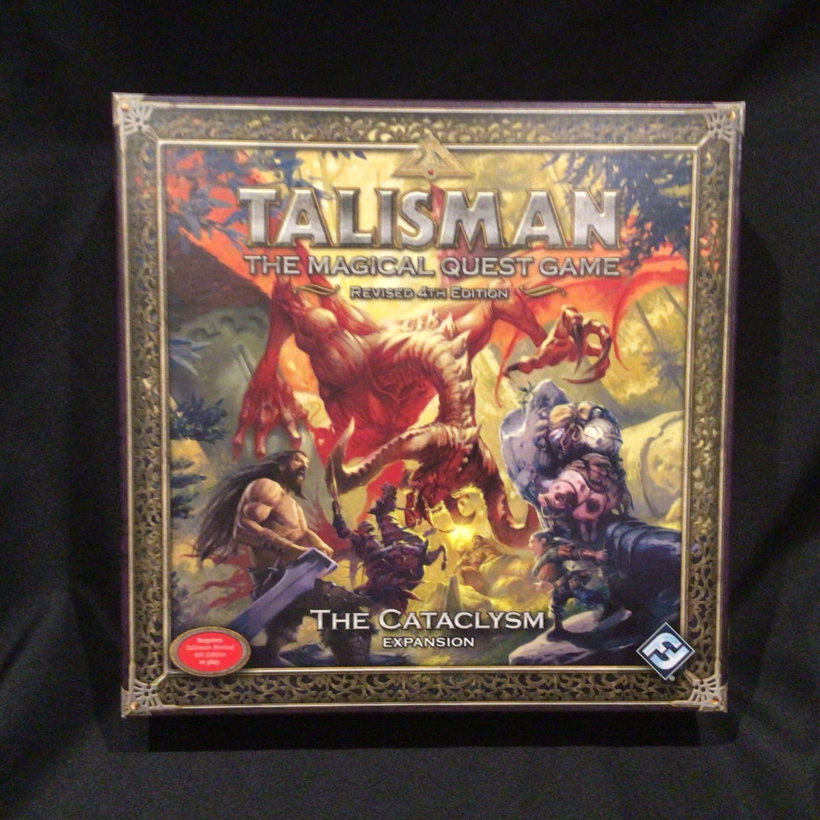 Talisman Board Game Revised 4th THE CATACLYSM Expansion FFG 100% COMPLETE