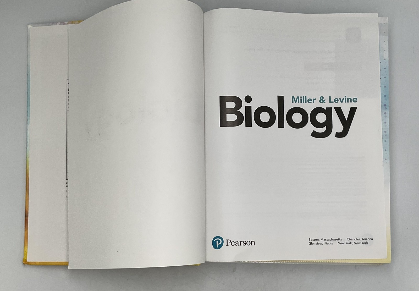 BIOLOGY Miller & Levine Pearson Hardcover Illustrated 2019 Ex-Library USA