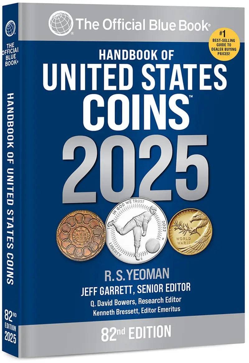 2025 Blue Book US Coins Guide 82nd Ed Softcover by RS Yeoman Whitman Publishing