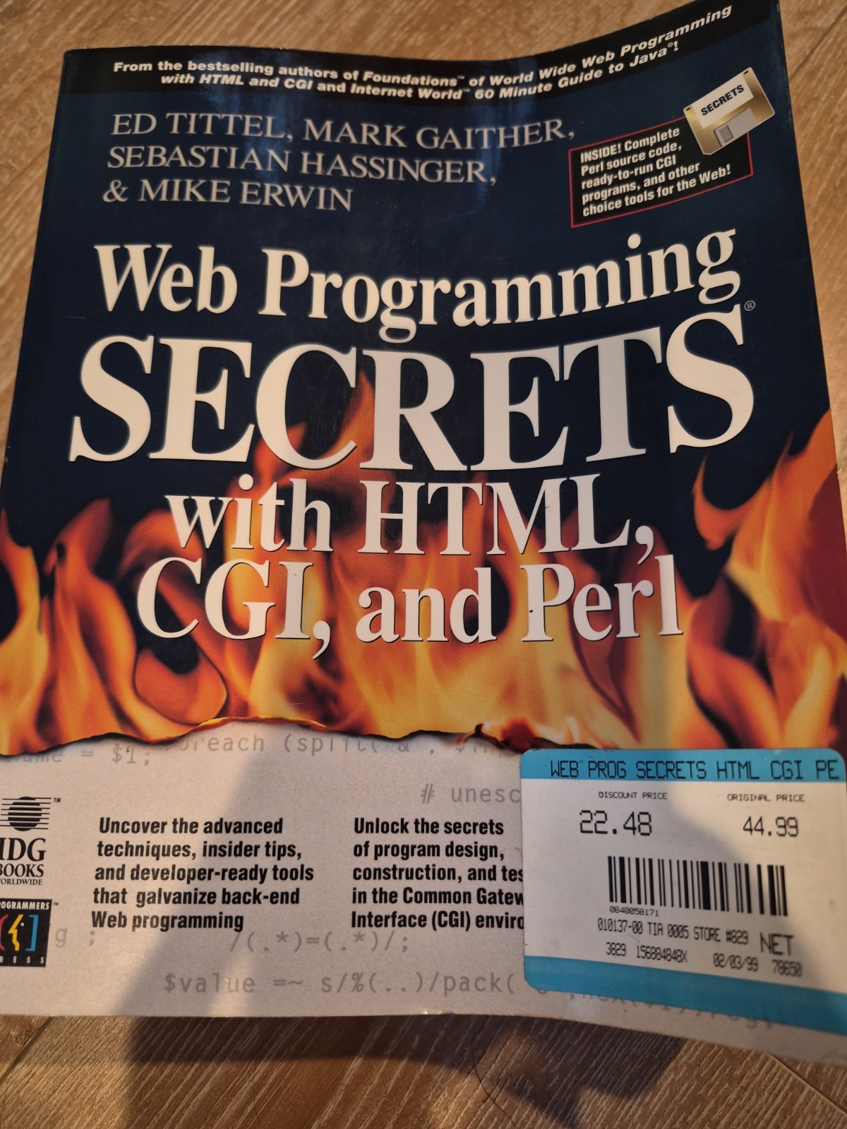 Web Programming Secrets With Html, Cgi, and Perl No Disk Book