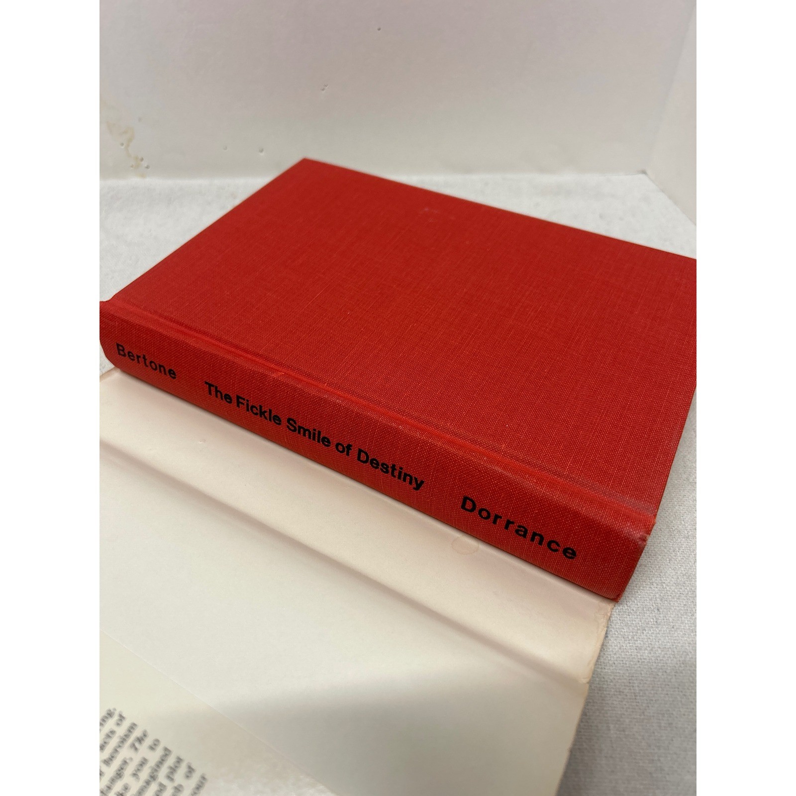 RARE The Fickle Smile of Destiny Signed First Edition HBDJ Michael Bertone 1973