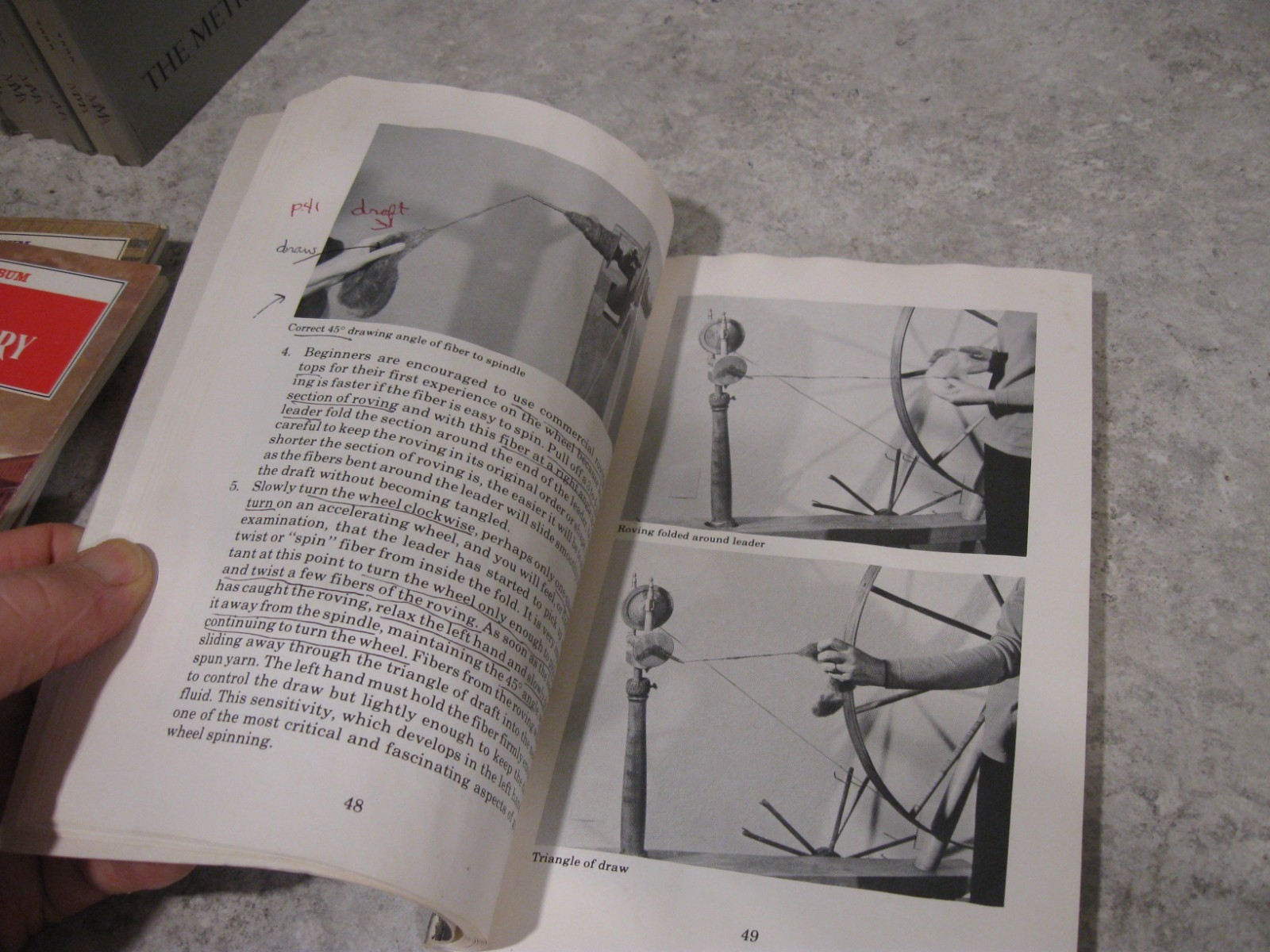 Lot of 6 Handspinning Books Wool / Cotton / History /Guide Bette Hochberg & More
