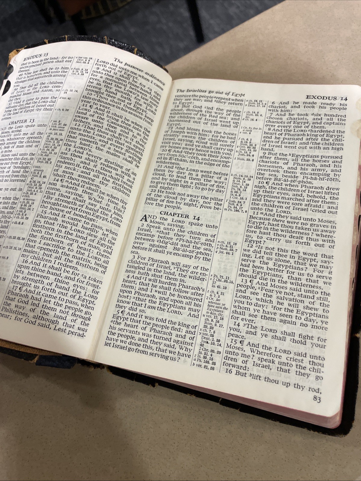 The Holy Bible King James Version Red Letter Concordance Harper & Brothers 1951