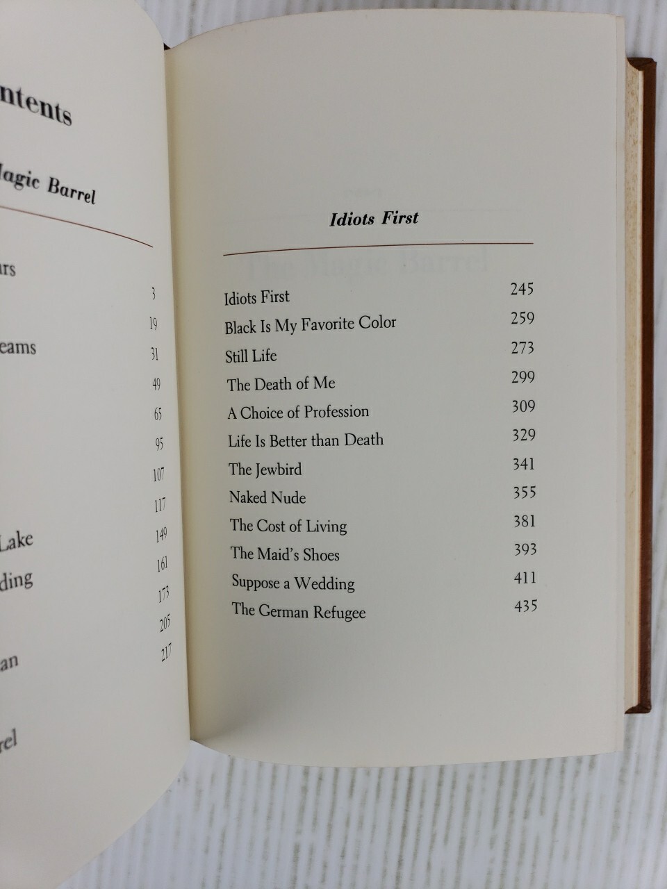 Franklin Library Bernard Malamud The Magic Barrel & Idiots First, 1978, Leather
