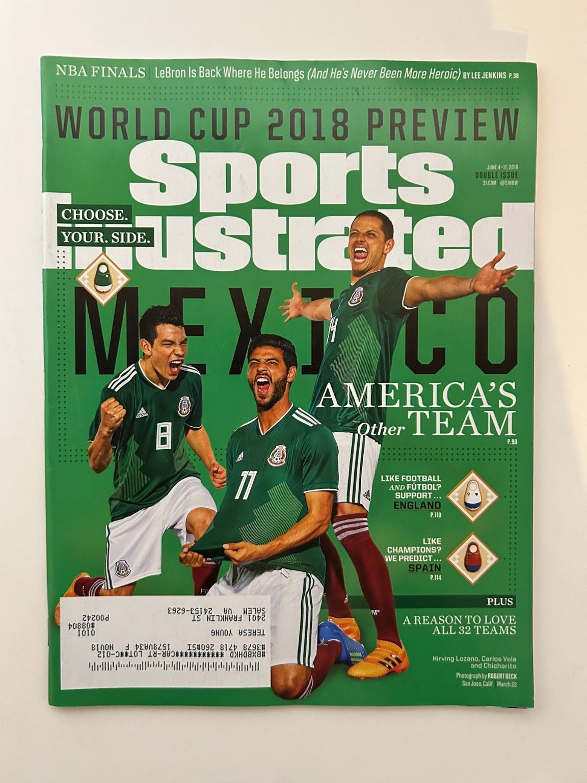 Sports Illustrated June 4-11 2018 World Cup Preview Mexico Soccer Magazine