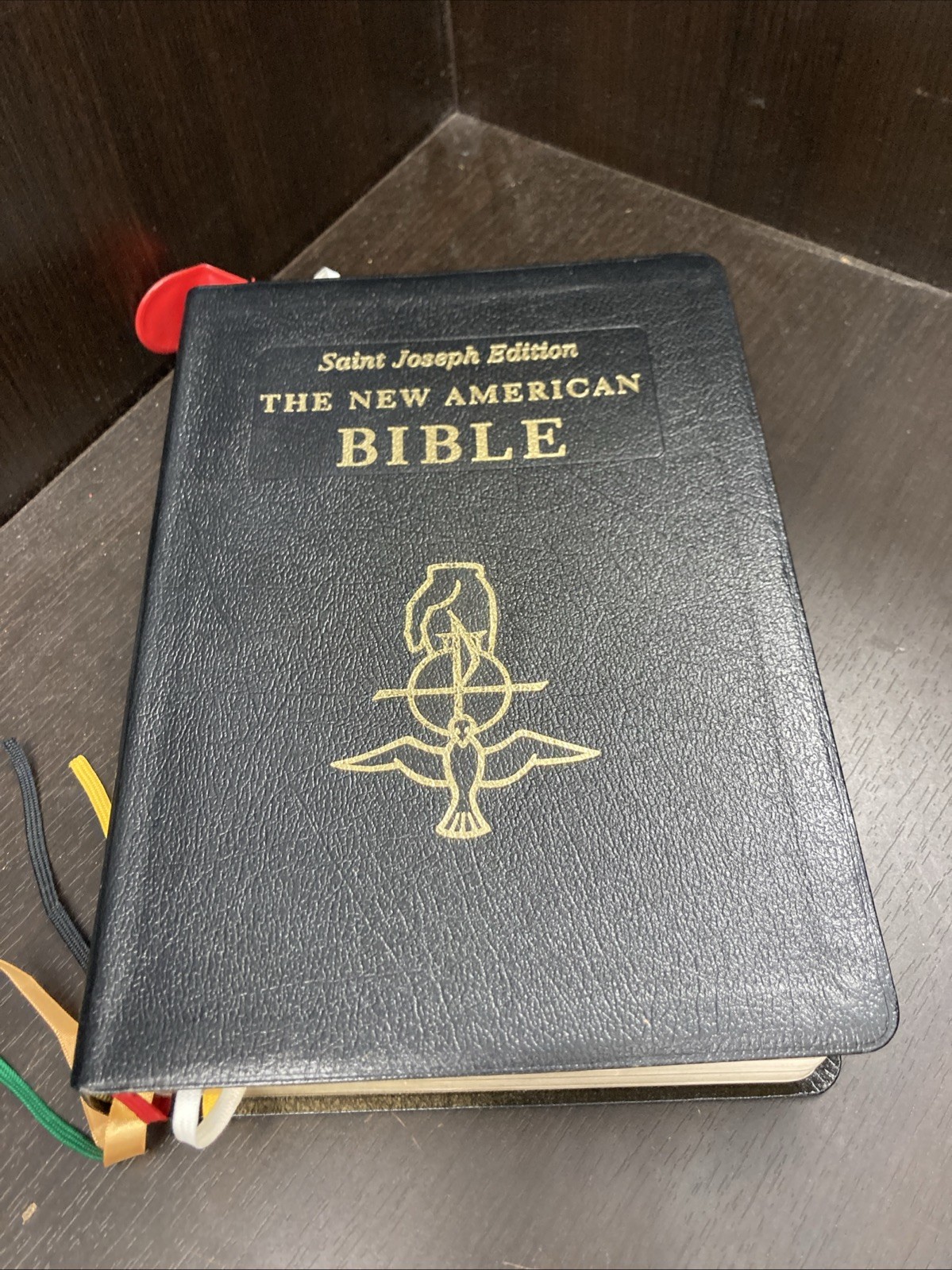 🙏 NEW AMERICAN BIBLE Saint Joseph Edition Large Type 611 / 13B Black Leather