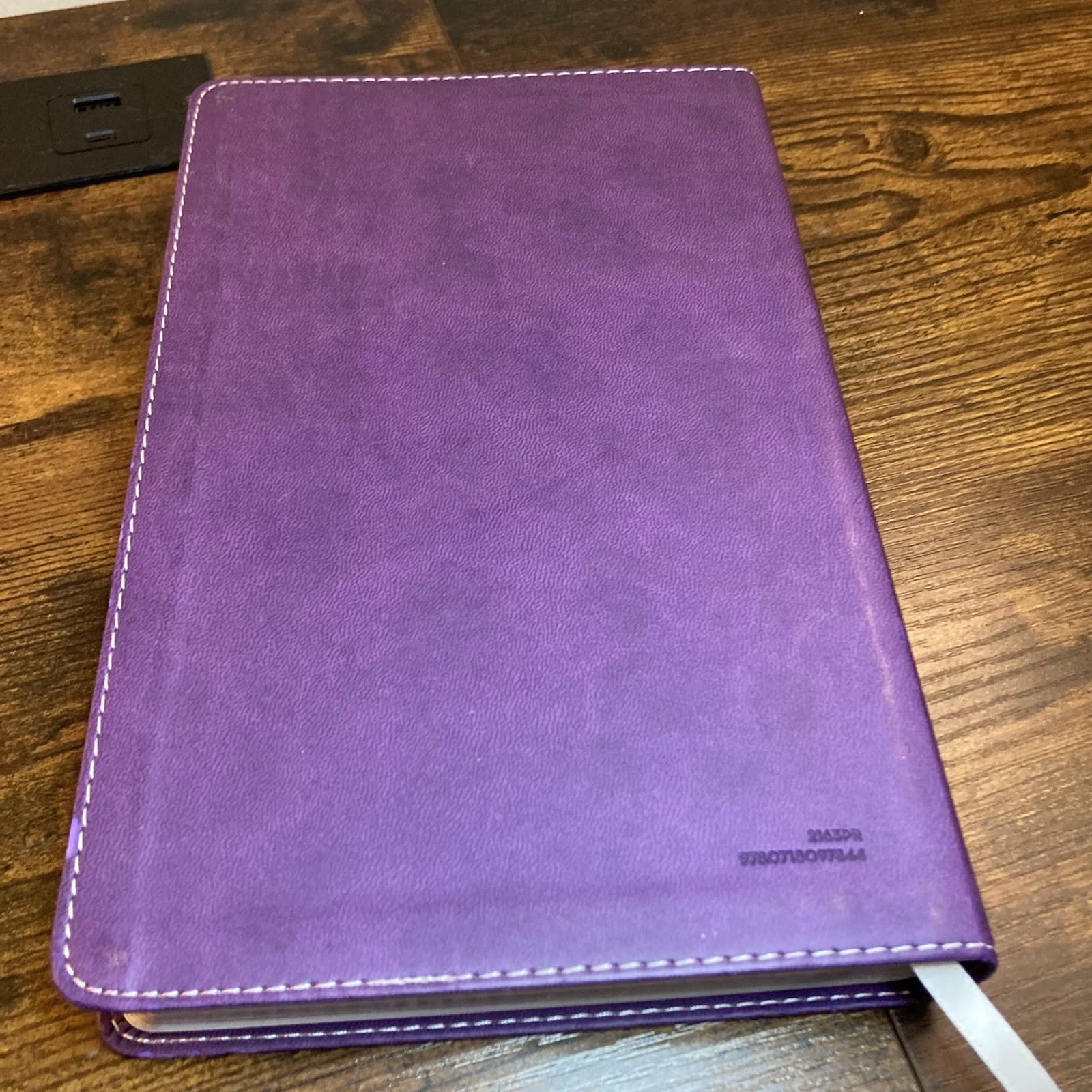 Holy Bible KJV 2016 Nelson Gift Edition LeatherSoft PURPLE Red Letter Silver Edg