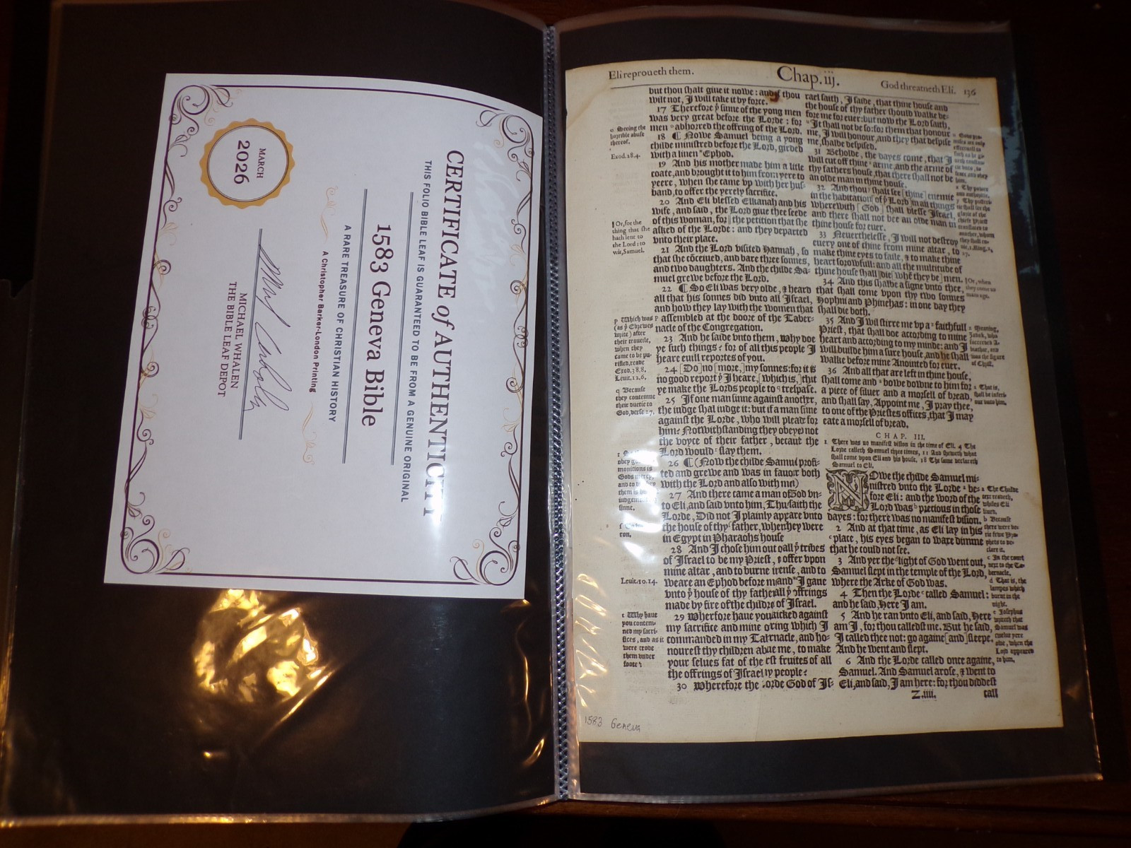 13 Different Bible Leaves-Starter Collection-From 1523 through 1640-Tyndale-Kjv