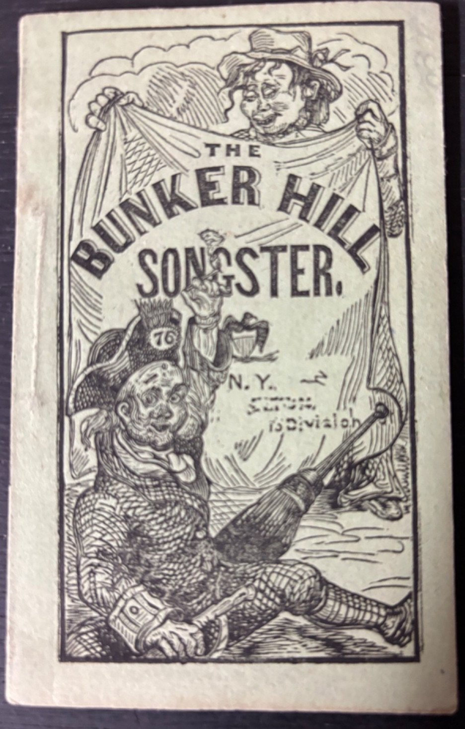 Bunker Hill Songster American Patriotic Lyrics 1870s 2.5×4.5″ booklet 36 pages