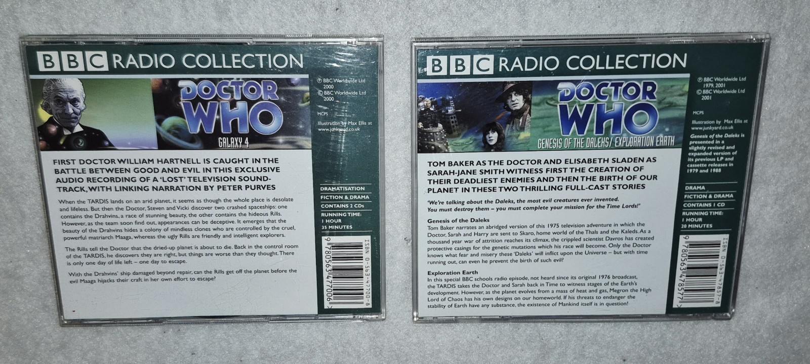 DOCTOR WHO BBC Radio Collection CD LOT Galaxy 4, Genesis Daleks, Explor Earth..