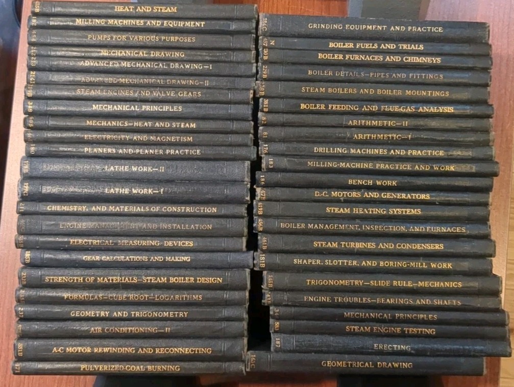 Lot of 45 International Textbook Company Engineering 1920-1930’s reference books