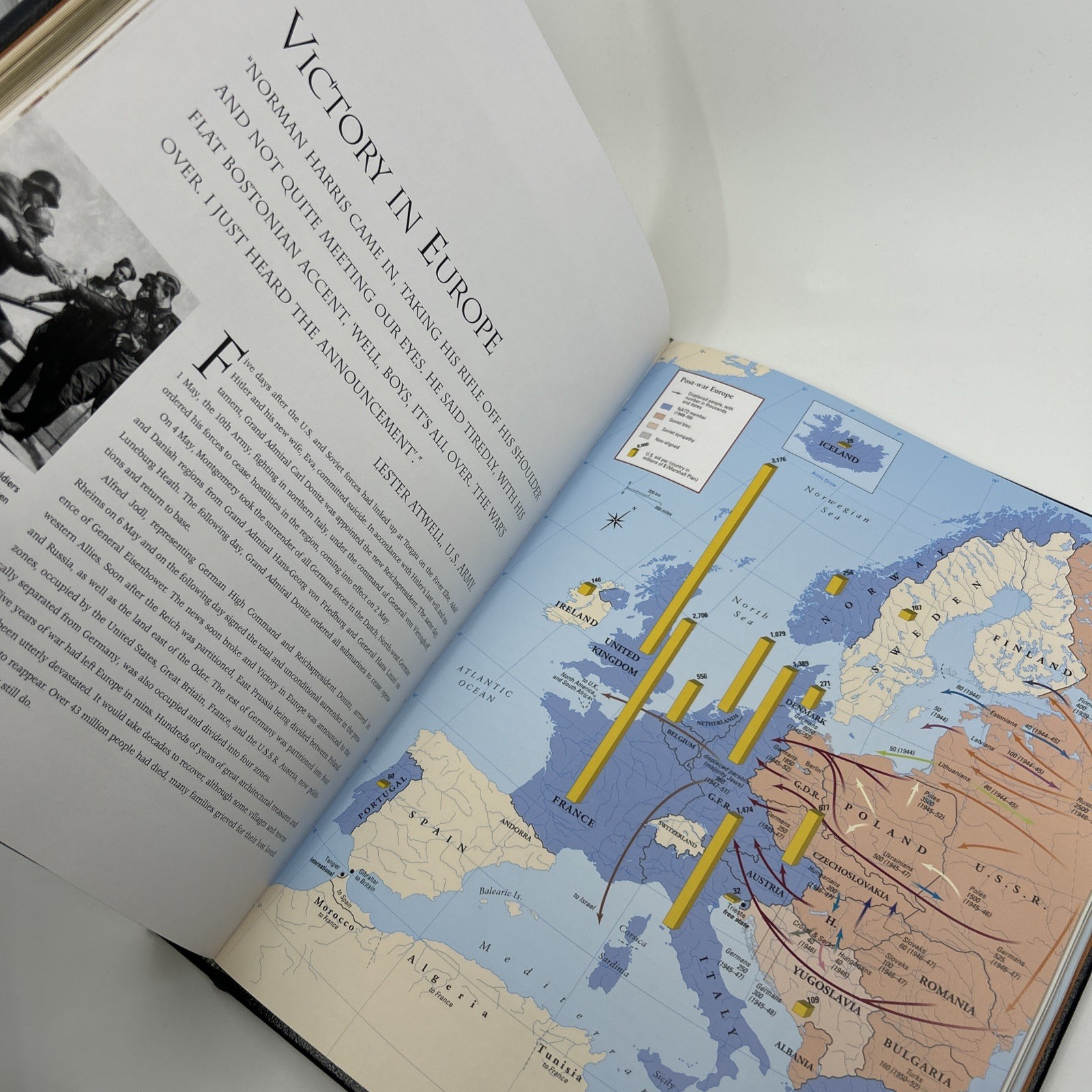 EASTON PRESS The Historical Atlas of World War II Swanston Leather WWII Maps