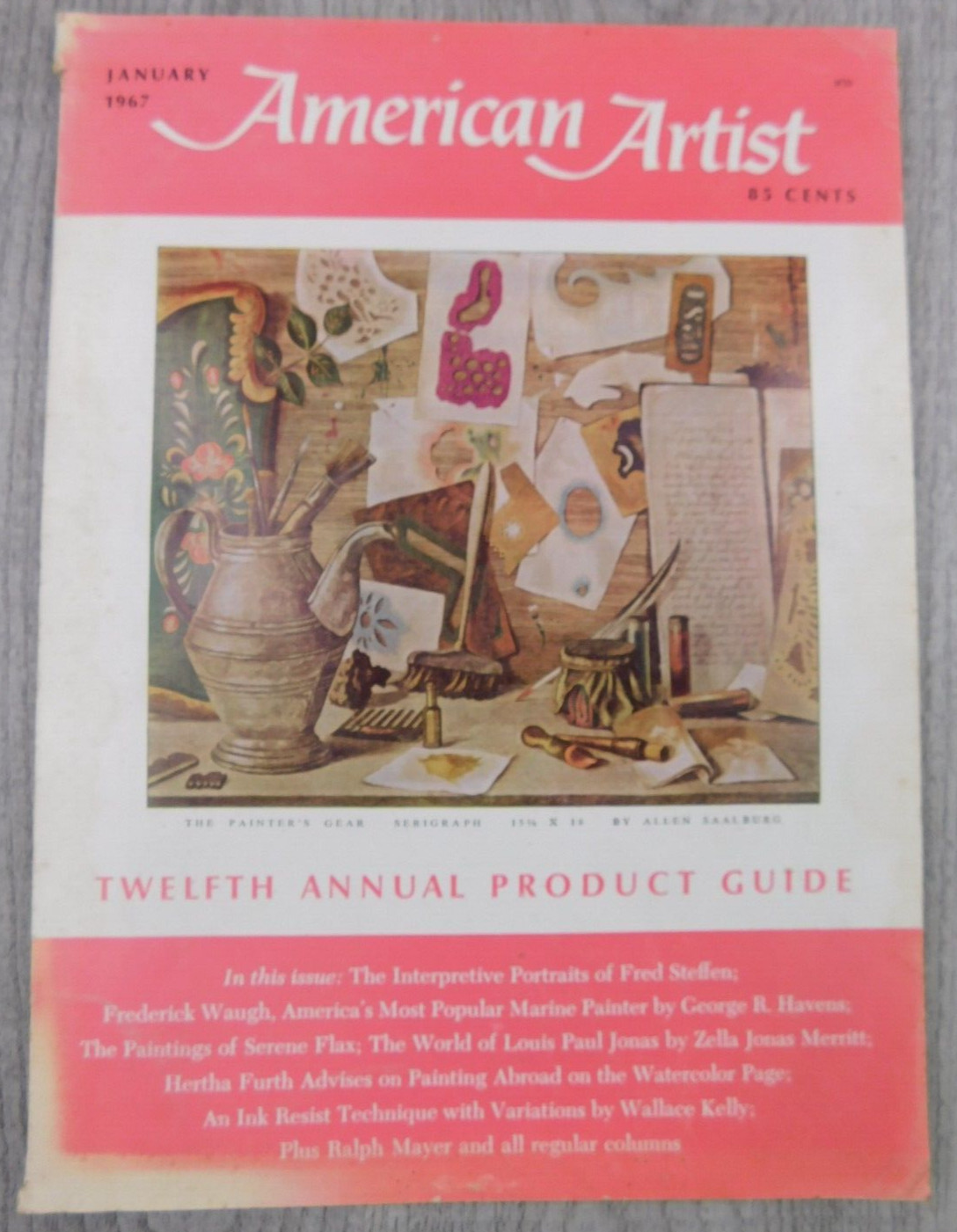 American Artist Vol 31 No 1 Issue 301 Loose Pages The Painters Gear VTG Magazine