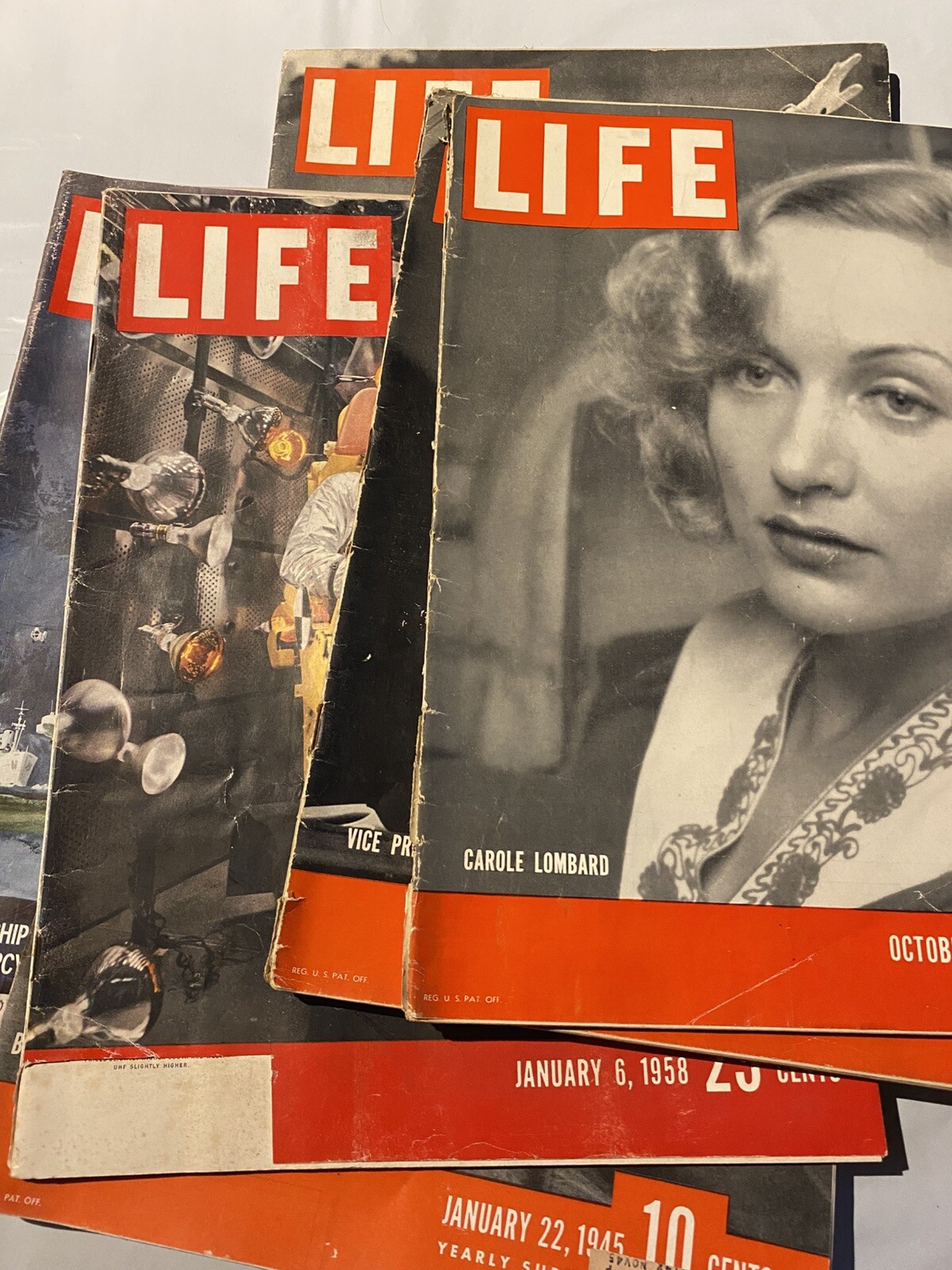 Life Magazine:  Random Lot of 7 Magazines from 30-40-1950s Sale!