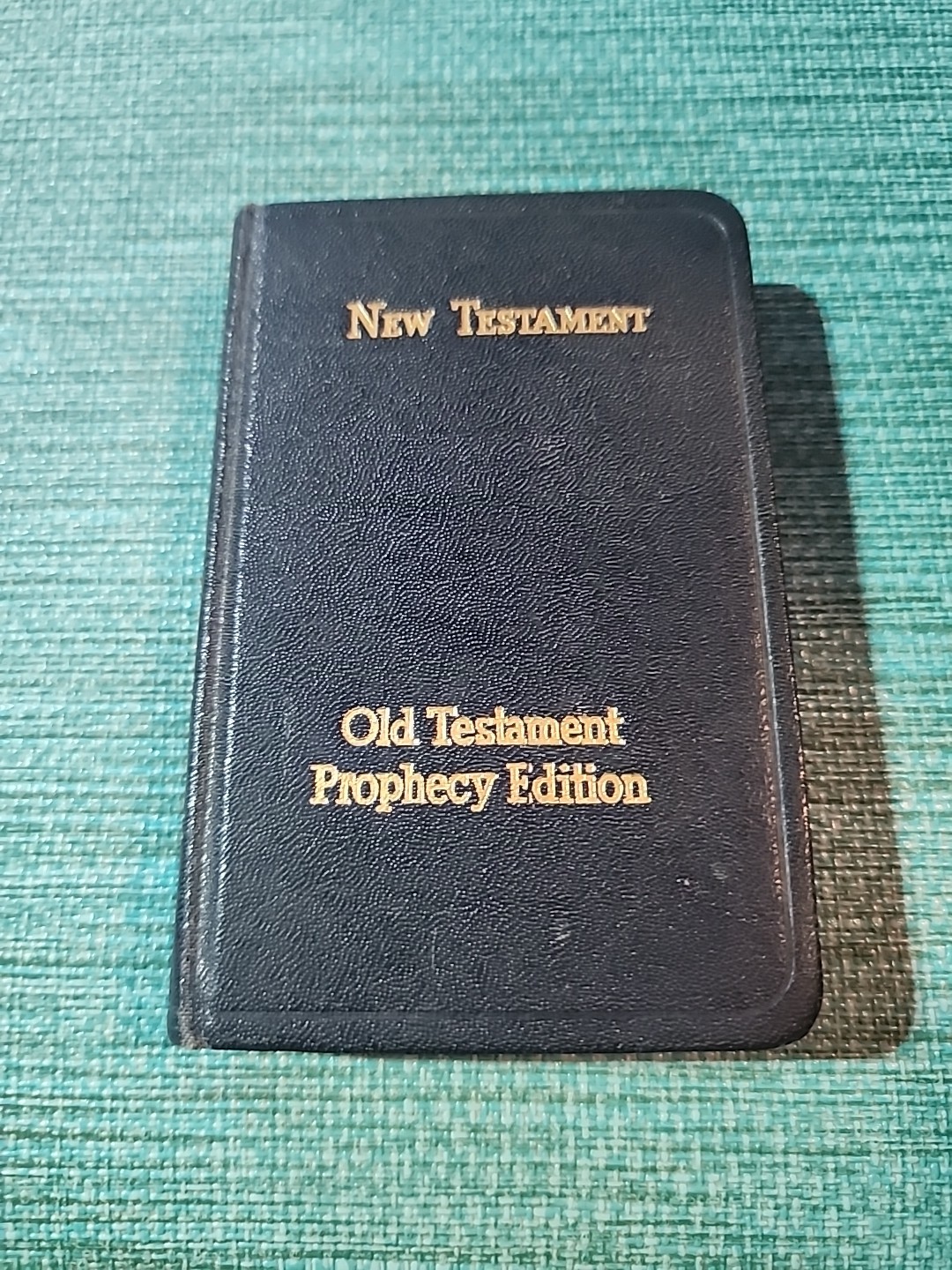 Vintage New Testament Old Testament Prophecy Edition Mini Pocket Bible HC Navy