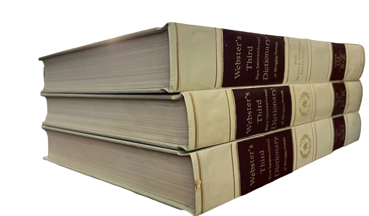 Webster’s Third New International Dictionary Unabridged & 7 Language Dictionary