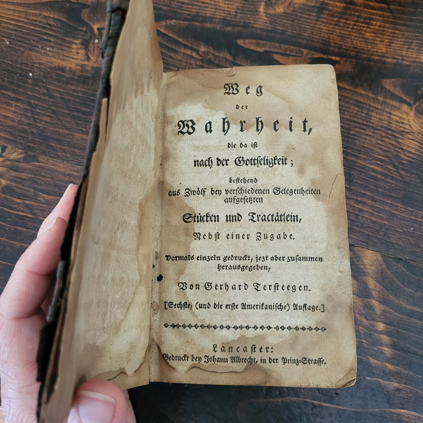 Antique Book Pennsylvania German American Imprint 1st Edition 1800-1900s