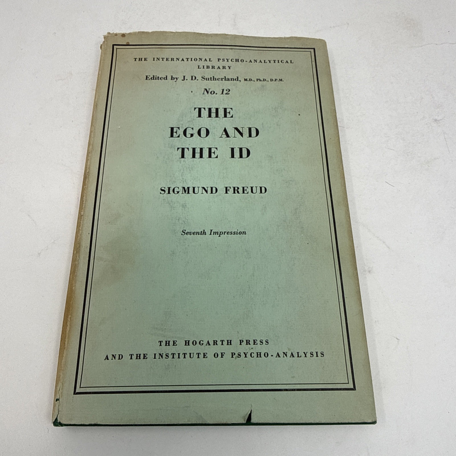 Sigmund Freud THE EGO AND THE ID 1st Edition 7th Impression