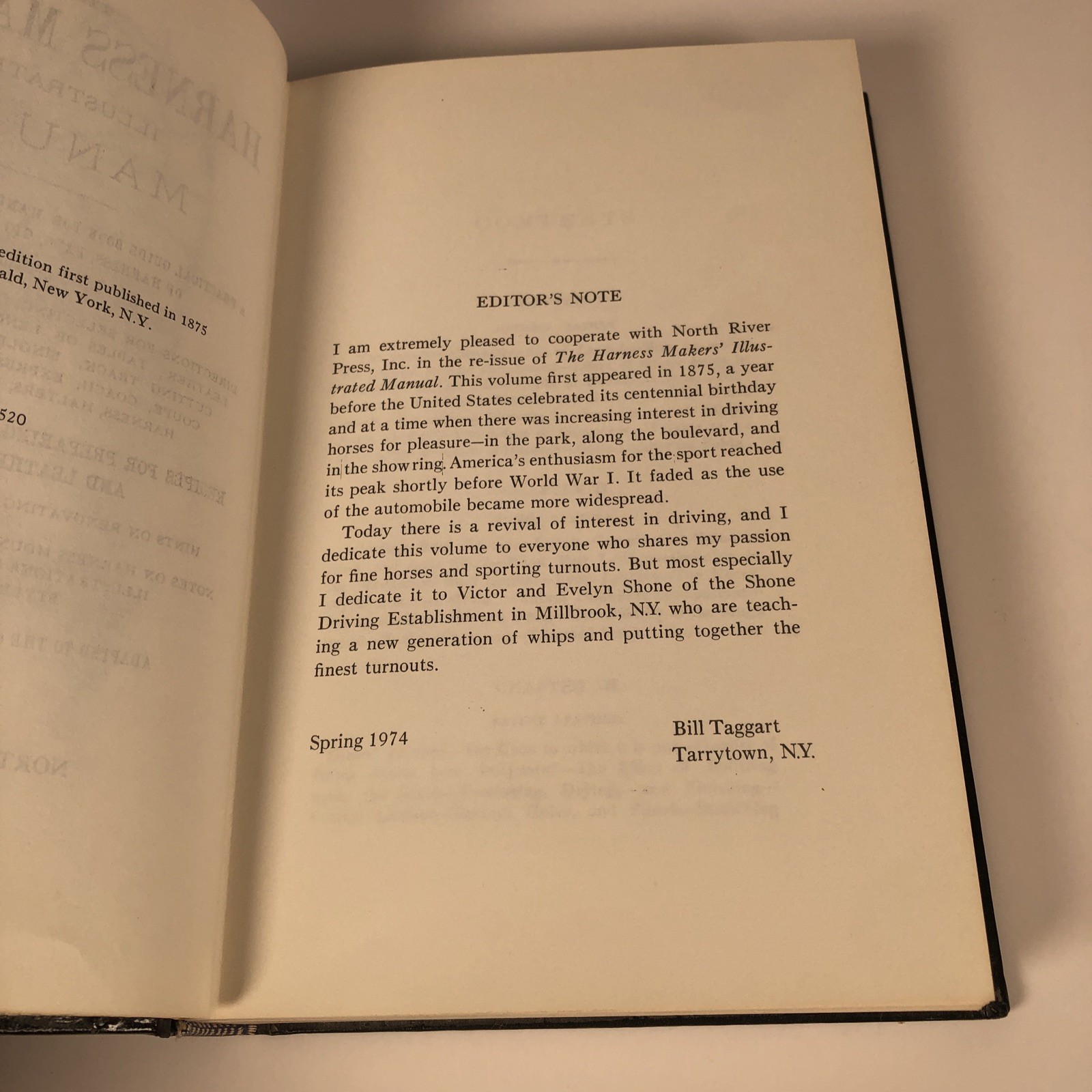 The Harness Makers’ Illustrated Manual – Faux Leather bound HC Facsimile Reprint