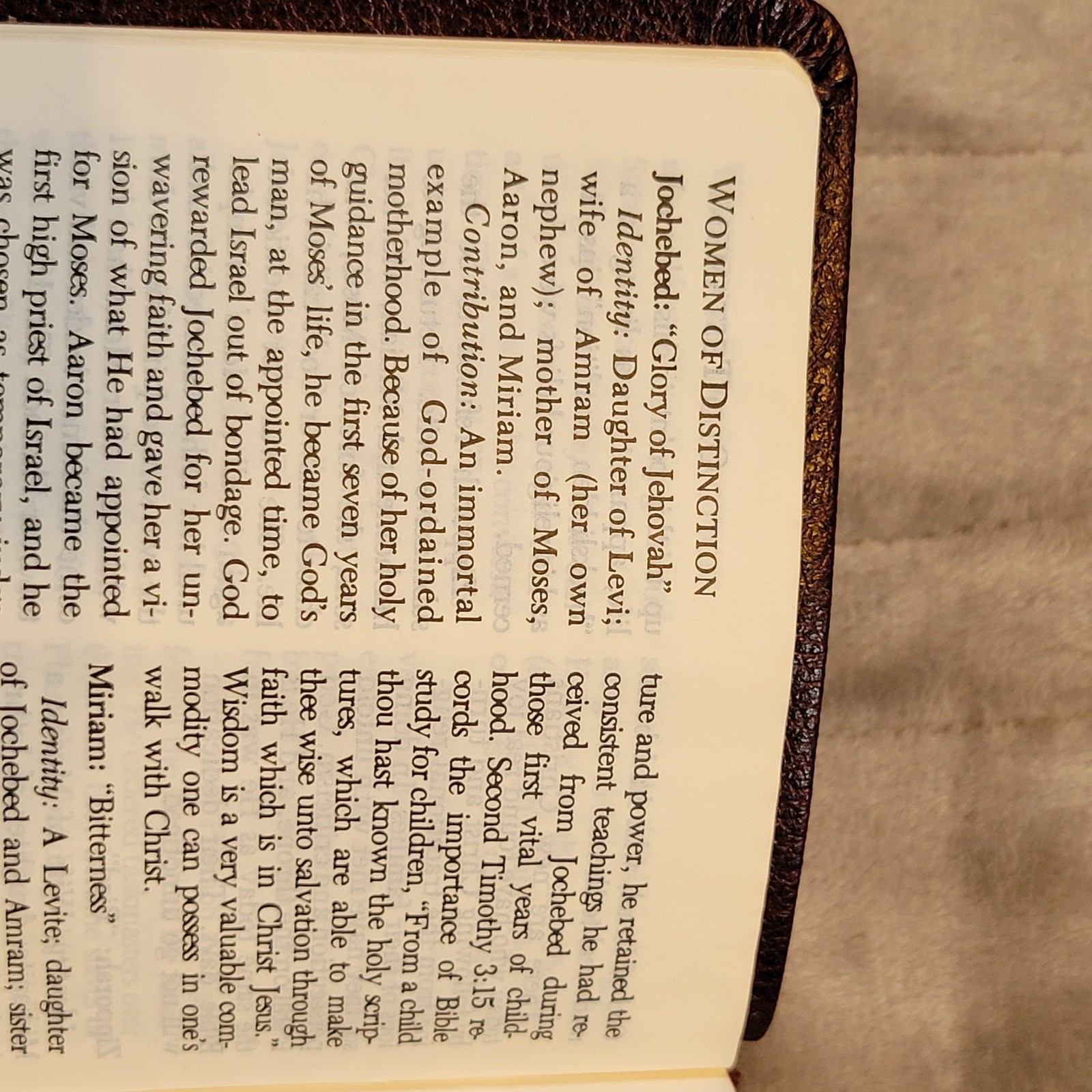 Swaggart KJV Holy Bible Women Of The Bible Burgundy Leather Red Concordance