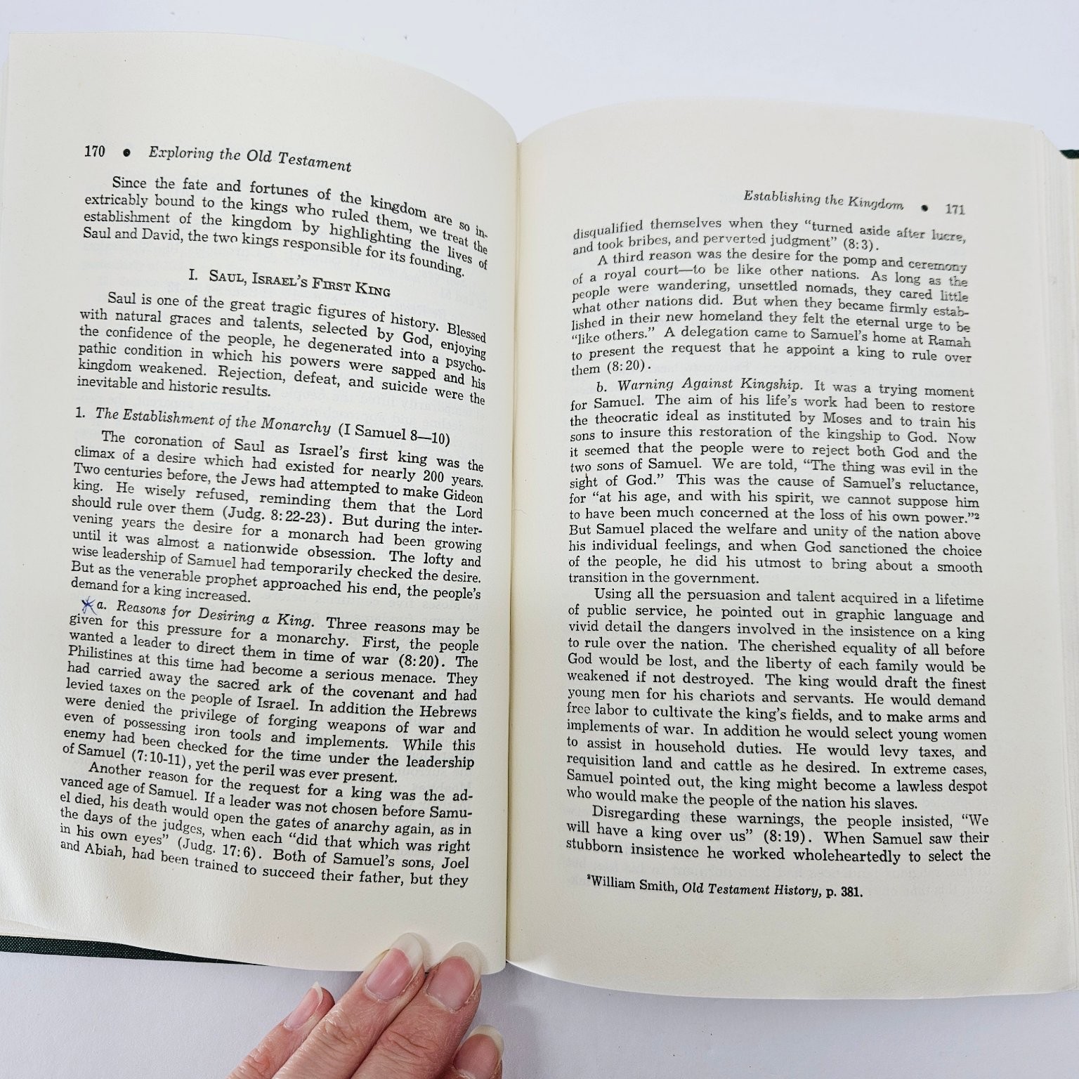 Vintage 1955 Exploring the Old Testament Purkiser Bible Beacon Hill Press HC